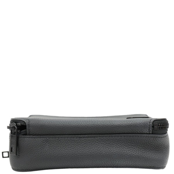 LOUIS VUITTON Alpha Wearable LV Aerogram Leather Shoulder Bag Black