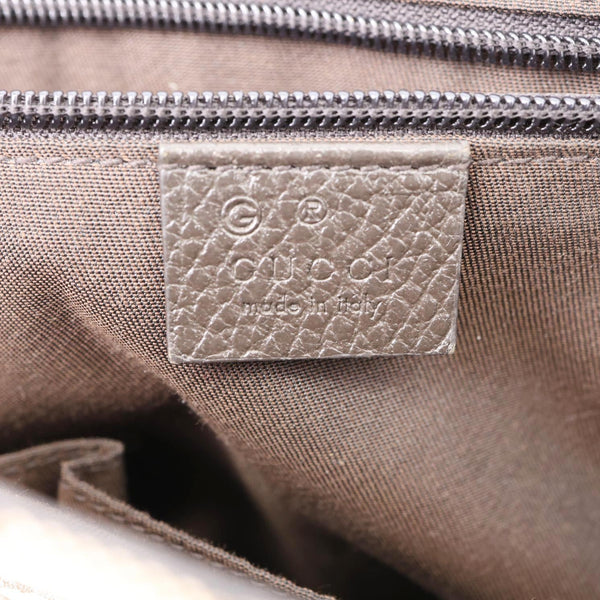 GUCCI GG Flap Large Monogram Canvas Messenger Bag Beige 449171