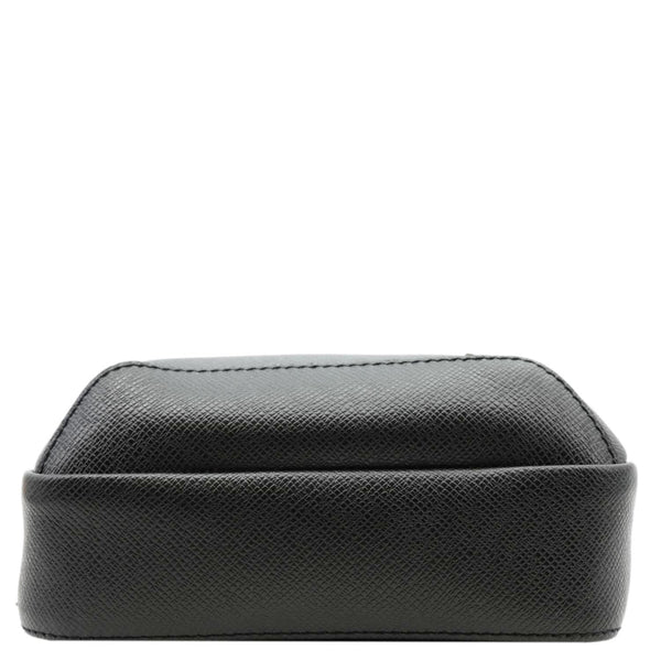 LOUIS VUITTON Avenue Sling Taiga Leather Backpack Bag Black