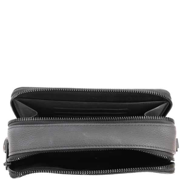 LOUIS VUITTON Alpha Wearable LV Aerogram Leather Shoulder Bag Black