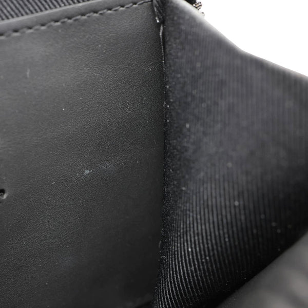 LOUIS VUITTON Alpha Wearable LV Aerogram Leather Shoulder Bag Black