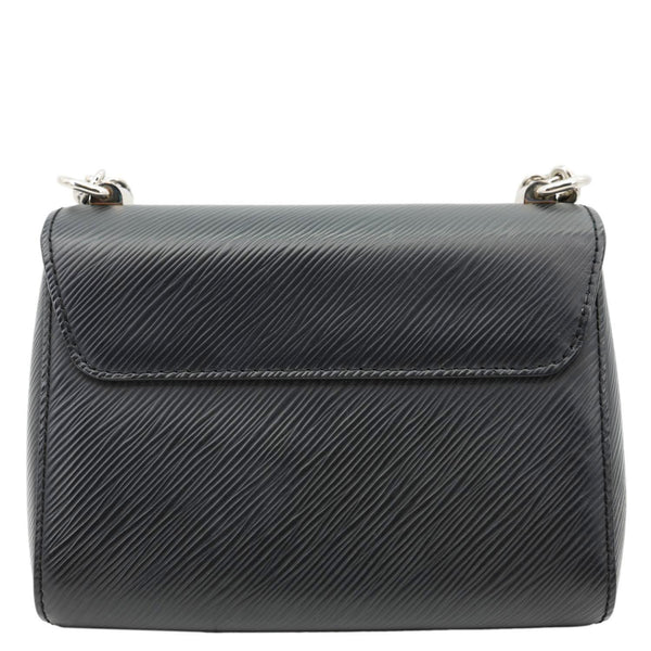 LOUIS VUITTON Twist MM Epi Leather Chain Shoulder Bag Black