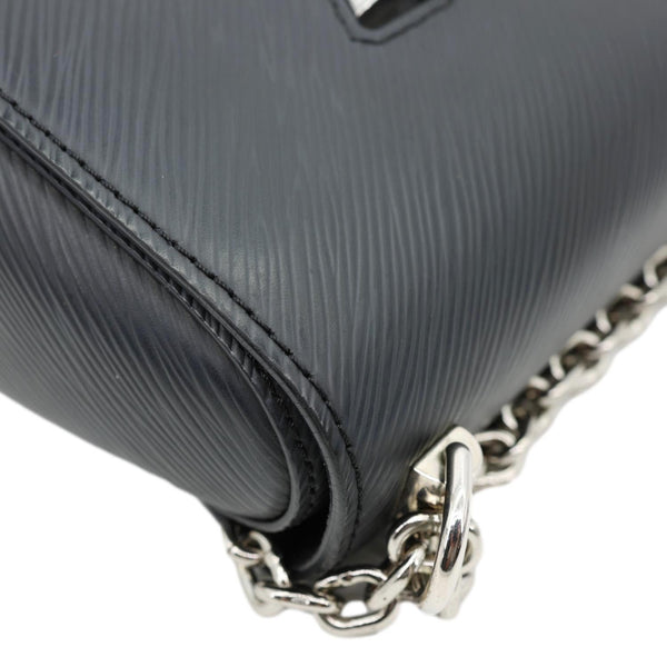 LOUIS VUITTON Twist MM Epi Leather Chain Shoulder Bag Black