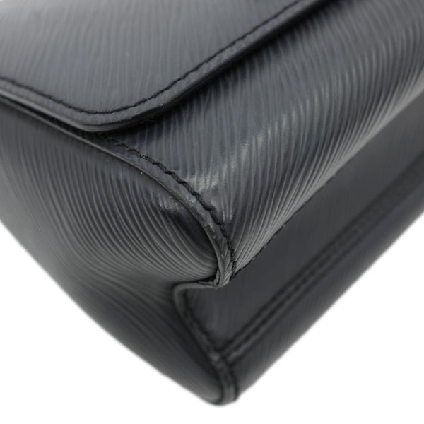 LOUIS VUITTON Twist MM Epi Leather Chain Shoulder Bag Black