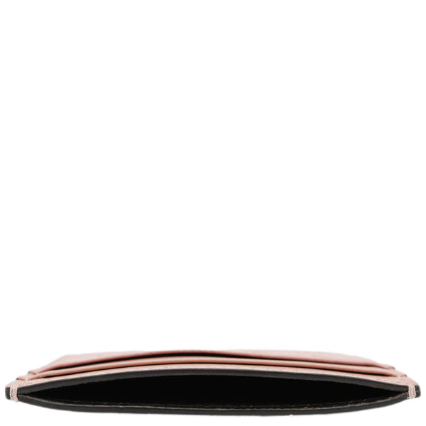 GUCCI Microguccissima Calfskin Leather Card Holder Pink 262837