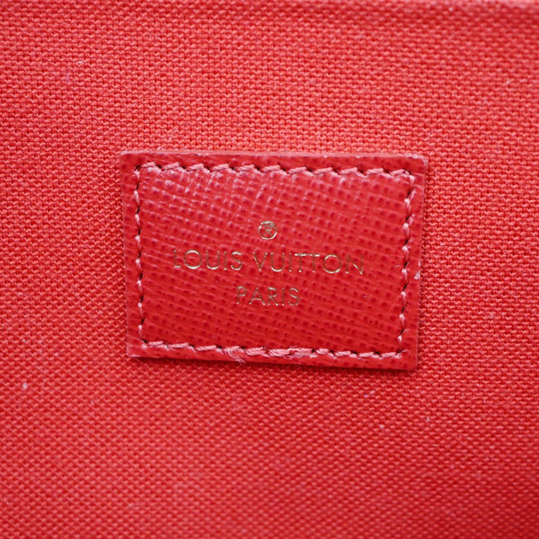 LOUIS VUITTON Felicie Pochette Damier Ebene Crossbody Bag Brown