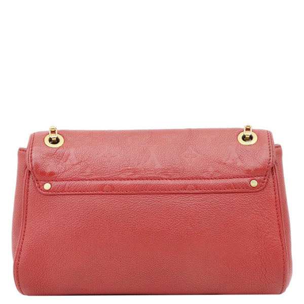 LOUIS VUITTON Saint Germain PM Monogram Empreinte Leather Shoulder Bag Red