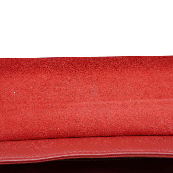 LOUIS VUITTON Saint Germain PM Monogram Empreinte Leather Shoulder Bag Red