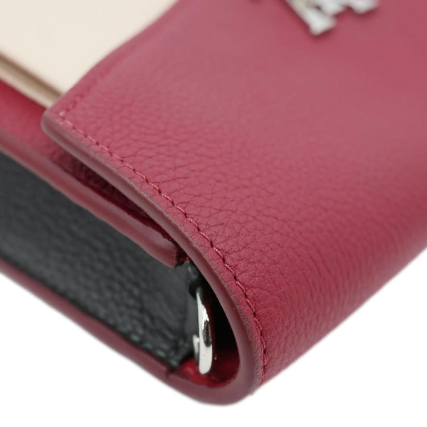 LOUIS VUITTON Mylockme Leather Chain Crossbody Bag Bicolor