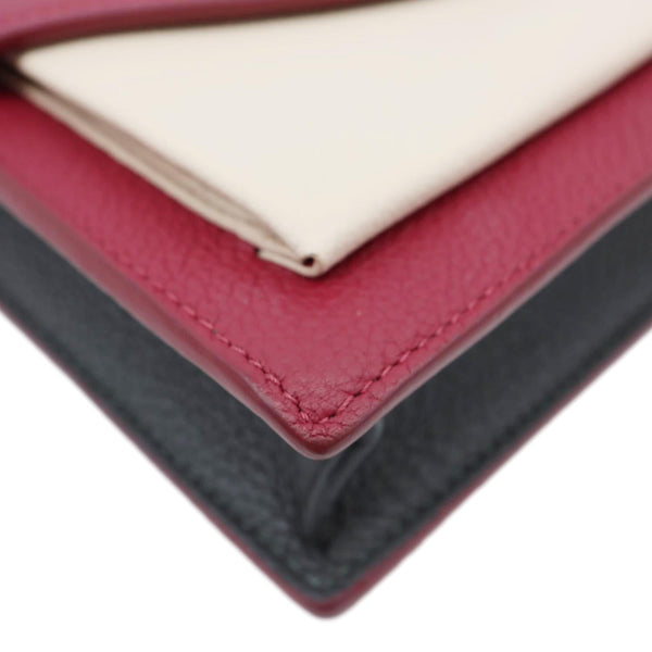 LOUIS VUITTON Mylockme Leather Chain Crossbody Bag Bicolor