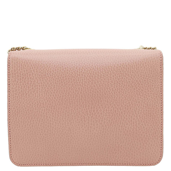 GUCCI Interlocking GG Dollar Calfskin Leather Crossbody Bag Pink 510304