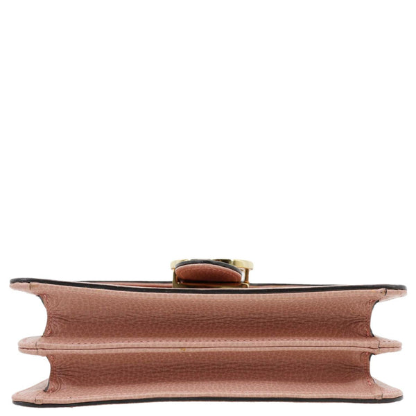 GUCCI Interlocking GG Dollar Calfskin Leather Crossbody Bag Pink 510304