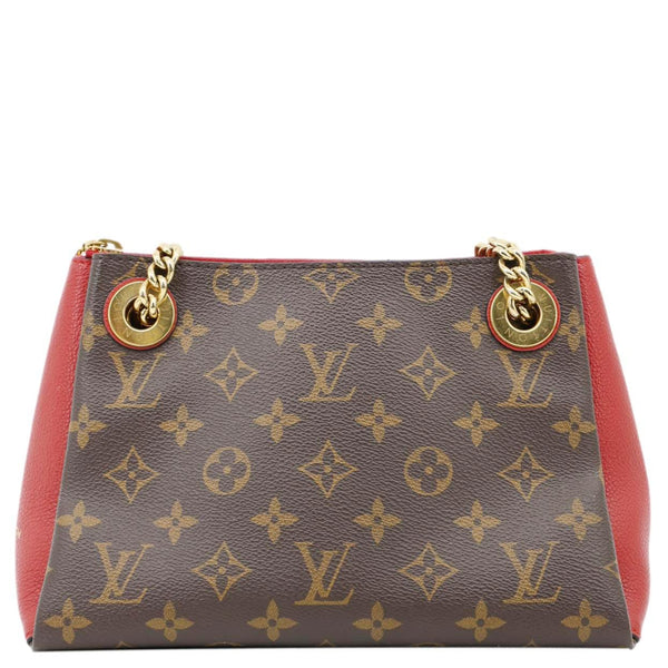 LOUIS VUITTON Surene BB Monogram Canvas Shoulder Bag Red