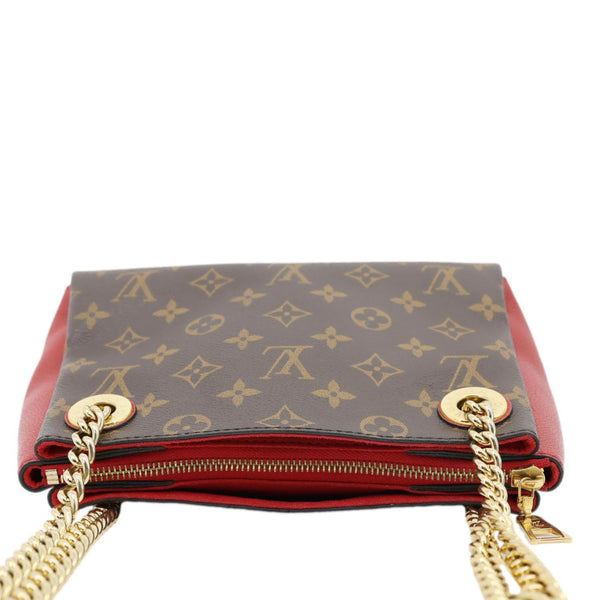 LOUIS VUITTON Surene BB Monogram Canvas Shoulder Bag Red
