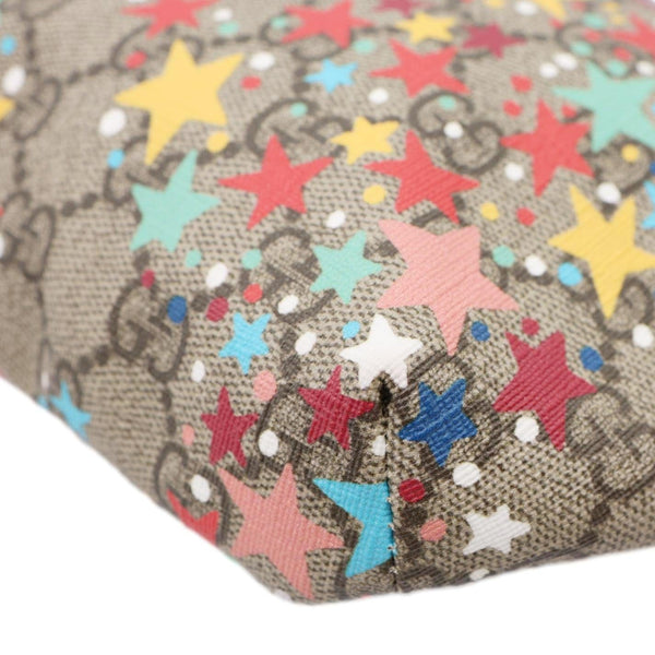 GUCCI Kids Web GG Supreme Stars Canvas Belt Bag Beige 502095