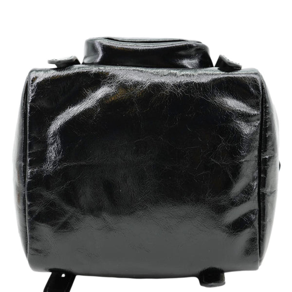 PRADA Dangle Mini Calfskin Leather Top Handle Bag Black