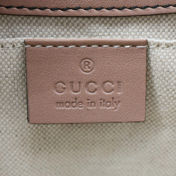 GUCCI Emily Medium Leather Chain Shoulder Bag Pink 295402