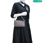 LOUIS VUITTON Pochette Accessoires Monogram Canvas Pouch Brown