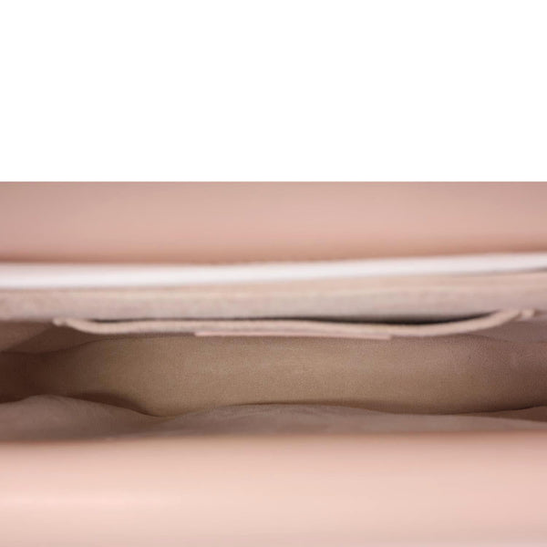 CHRISTIAN DIOR Jolie Cannage Calfskin Leather Top Handle Shoulder Bag Powder Pink