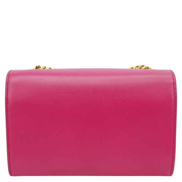 YVES SAINT LAURENT Kate Tassel Small Pebbled Leather Chain Crossbody Bag Pink