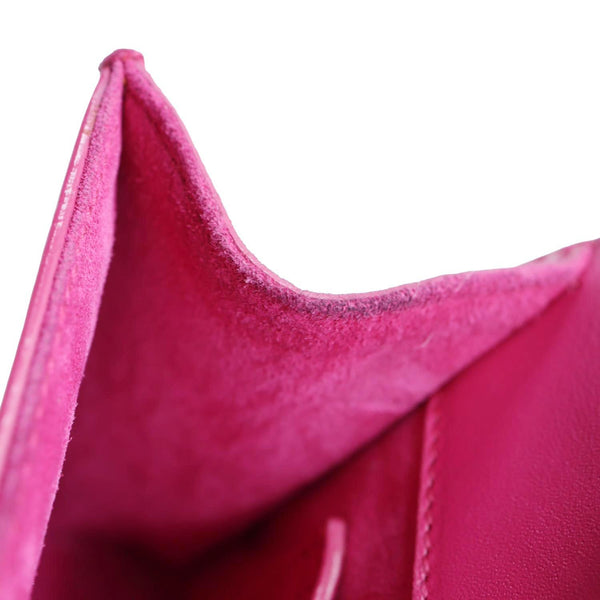 YVES SAINT LAURENT Kate Tassel Small Pebbled Leather Chain Crossbody Bag Pink