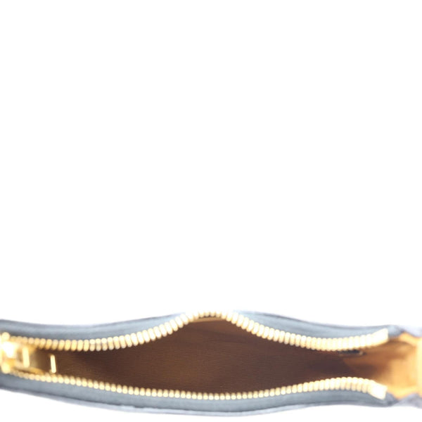 CELINE Ava Triomphe Canvas Calfskin Shoulder Bag Tan