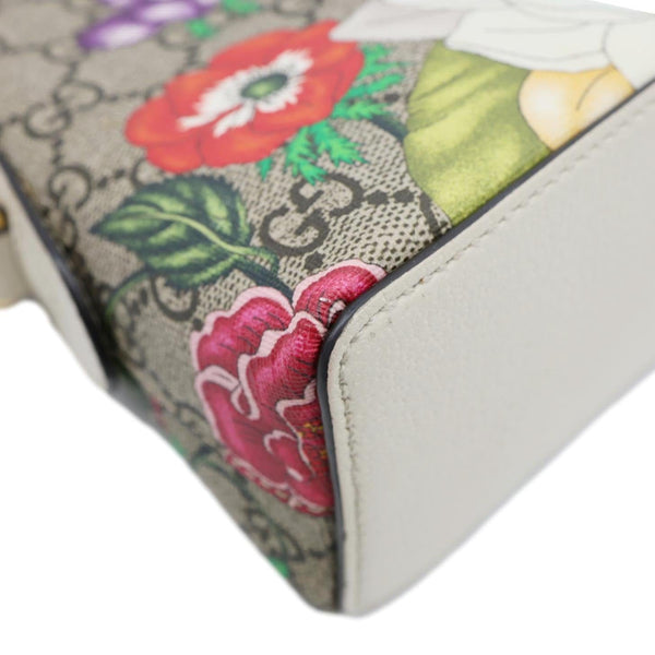 GUCCI Ophidia Flora Small Supreme Canvas Shoulder Bag Beige 499621