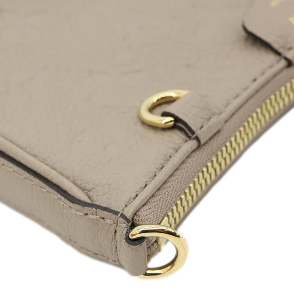 LOUIS VUITTON Easy Pouch On Strap Empreinte Leather Shoulder Bag Beige