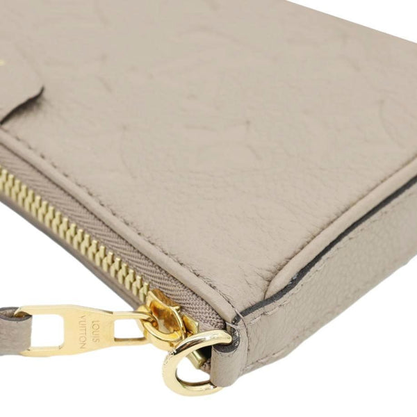 LOUIS VUITTON Easy Pouch On Strap Empreinte Leather Shoulder Bag Beige