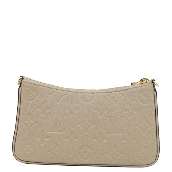 LOUIS VUITTON Easy Pouch On Strap Empreinte Leather Shoulder Bag Beige