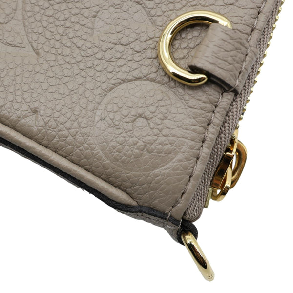 LOUIS VUITTON Easy Pouch On Strap Empreinte Leather Shoulder Bag Beige