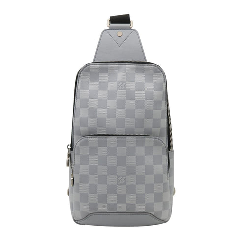 LOUIS VUITTON Avenue Sling Damier Infini Leather Backpack Bag Grey