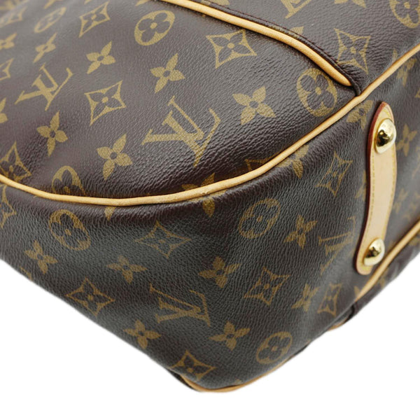 LOUIS VUITTON Galliera GM Monogram Canvas Shoulder Bag Brown