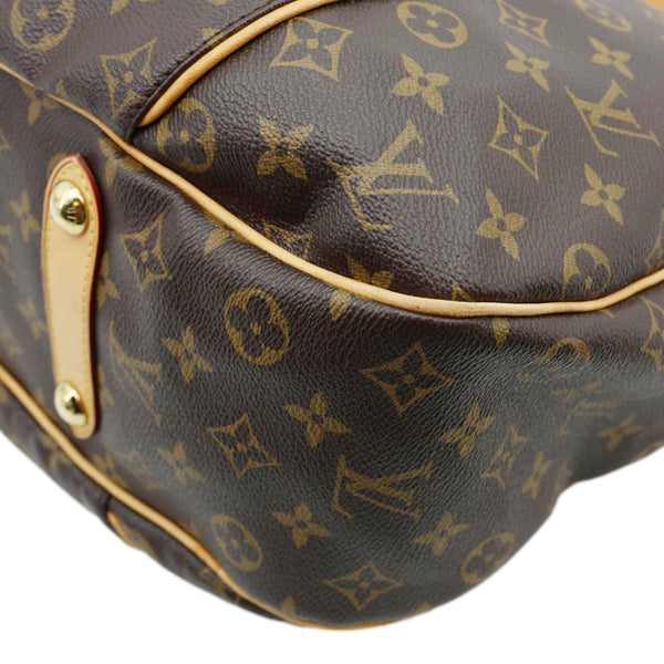 LOUIS VUITTON Galliera GM Monogram Canvas Shoulder Bag Brown