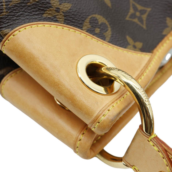 LOUIS VUITTON Galliera GM Monogram Canvas Shoulder Bag Brown