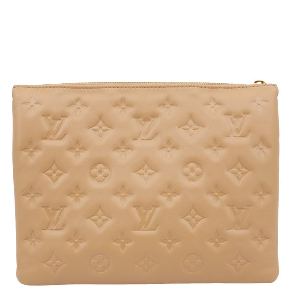 LOUIS VUITTON Coussin PM Monogram Embossed Leather Shoulder Bag Brown