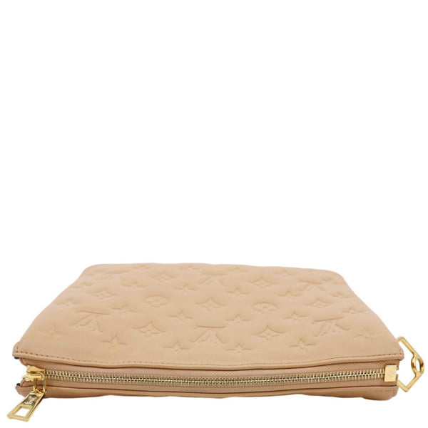 LOUIS VUITTON Coussin PM Monogram Embossed Leather Shoulder Bag Brown