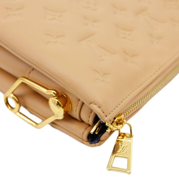 LOUIS VUITTON Coussin PM Monogram Embossed Leather Shoulder Bag Brown