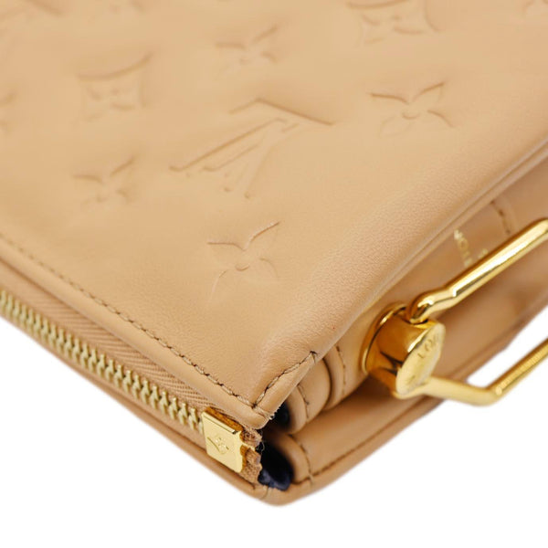 LOUIS VUITTON Coussin PM Monogram Embossed Leather Shoulder Bag Brown