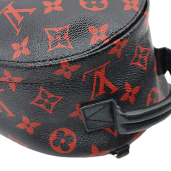 LOUIS VUITTON Palm Springs Mini Monogram Infrarouge Canvas Backpack Bag Black