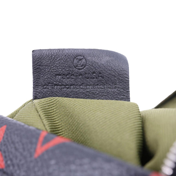 LOUIS VUITTON Palm Springs Mini Monogram Infrarouge Canvas Backpack Bag Black