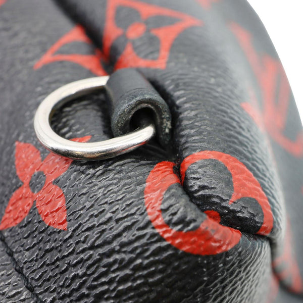 LOUIS VUITTON Palm Springs Mini Monogram Infrarouge Canvas Backpack Bag Black