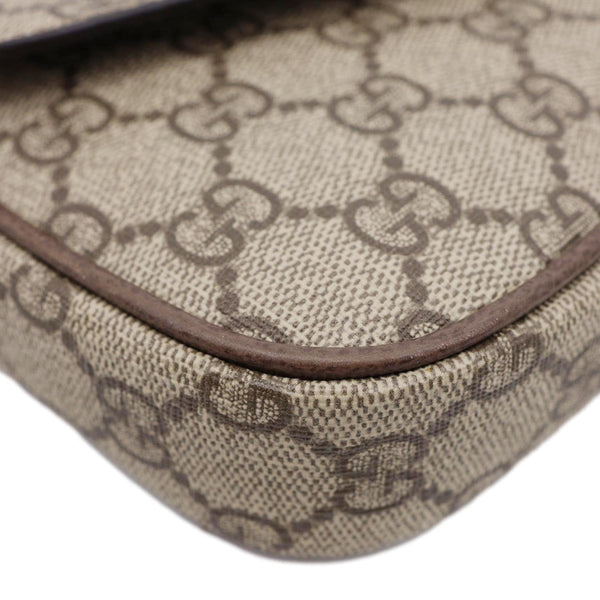 GUCCI Ophidia Envelope Mini GG Supreme Canvas Shoulder Bag Beige 764961