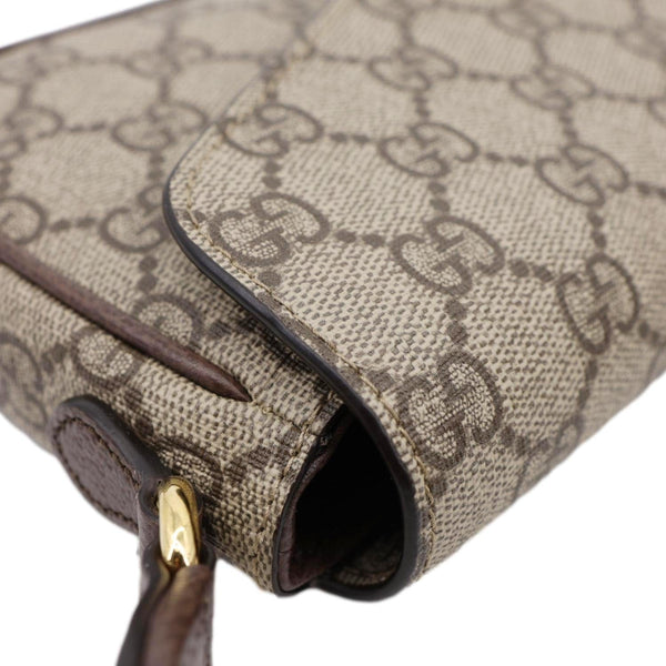 GUCCI Ophidia Envelope Mini GG Supreme Canvas Shoulder Bag Beige 764961
