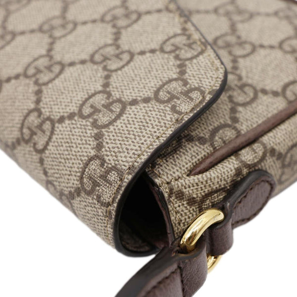 GUCCI Ophidia Envelope Mini GG Supreme Canvas Shoulder Bag Beige 764961