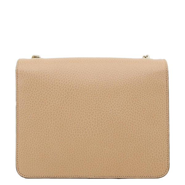 GUCCI Interlocking GG Small Dollar Calfskin Leather Crossbody Bag Beige 510304