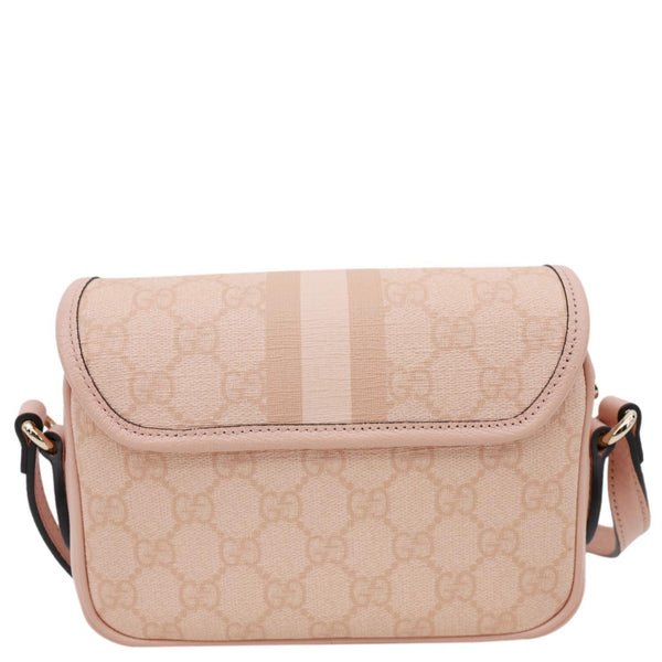 GUCCI Ophidia GG Supreme Canvas Shoulder Bag Pink 772239