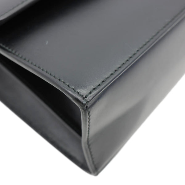 GUCCI Zumi Flap Small Grainy Leather Shoulder Bag Black 576388