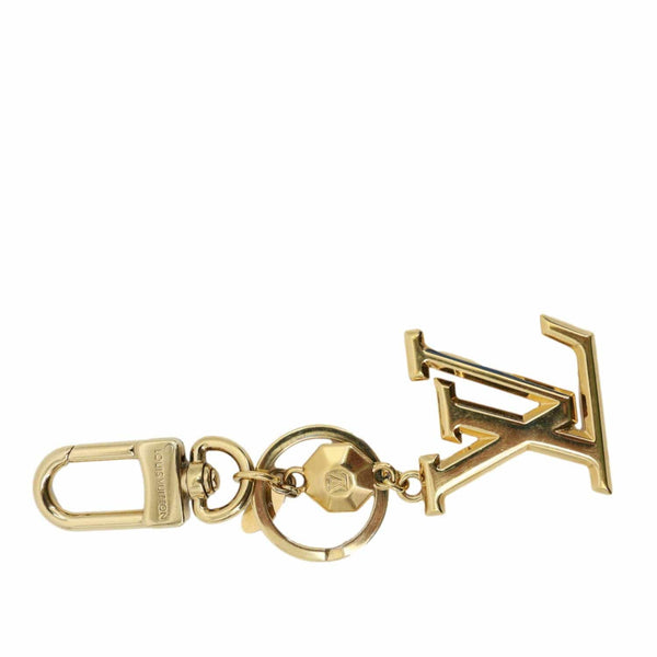 LOUIS VUITTON LV Initiales Key Holder Bag Charm Gold