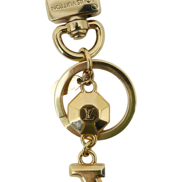 LOUIS VUITTON LV Initiales Key Holder Bag Charm Gold